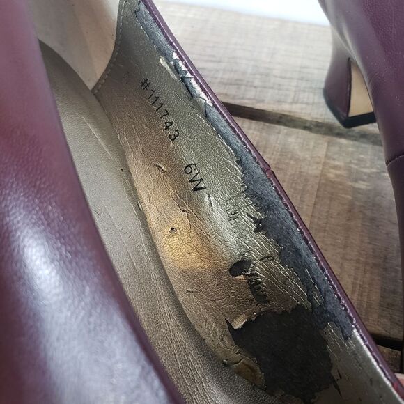 ROS HOMMERSON Classic Leather Pumps Heels 6 Wide - Picture 4 of 5